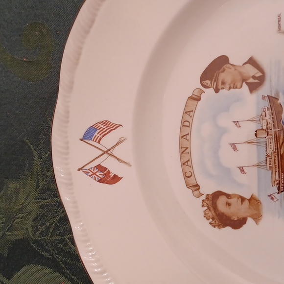Vintage Queen Elizabeth 1959 St Lawrence Seaway Commemorative Plate - Picture 3 of 7